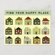 Carte postale de marketing immobilier