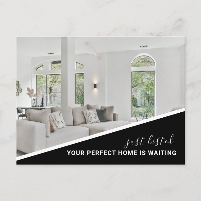Carte postale de marketing immobilier de photo mod (Devant)