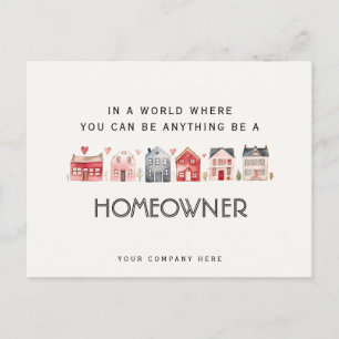 Carte postale de marketing immobilier pour proprié