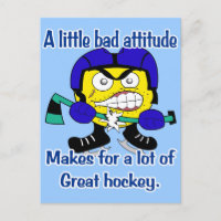 Carte postale de mauvaise attitude