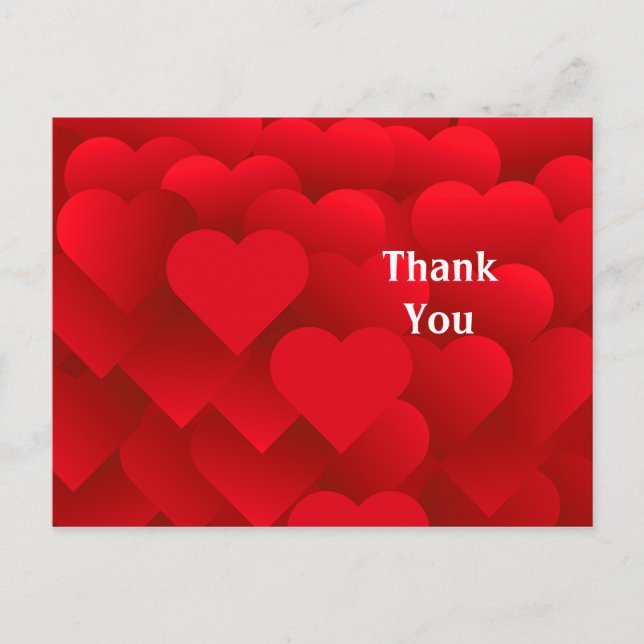 Carte postale de Merci de beaucoup de coeurs (Devant)