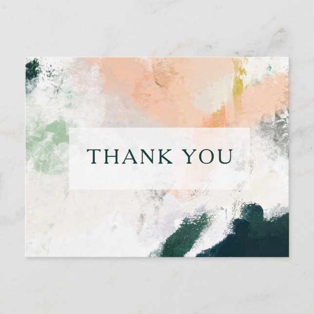 Carte postale de Merci Mariage Abstrait coloré (Devant)