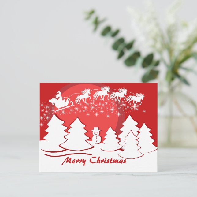 Carte postale de Merry Christma (Debout devant)