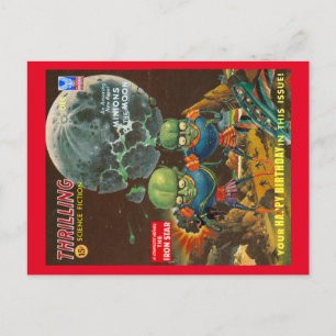 CARTE POSTALE DE MESSAGE D'ANNIVERSAIRE DE SCIENCE