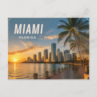 Carte postale de Miami Floride
