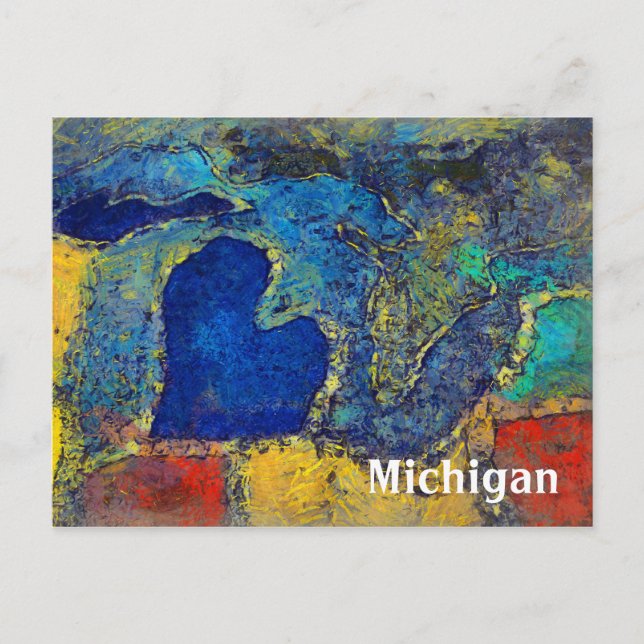 Carte postale de Michigan Artwork (Devant)