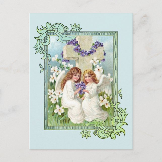 Carte Postale De mignons anges Vintages (Devant)
