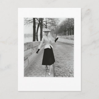 carte postale de mode des années 1950