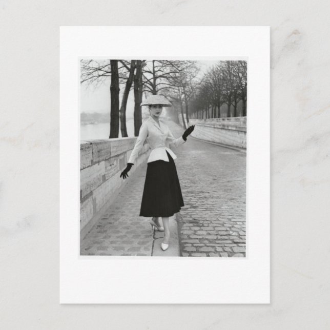 carte postale de mode des années 1950 (Devant)