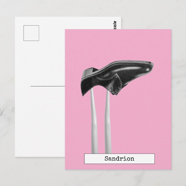 Carte postale de mode poupée cool (Devant / Derrière)