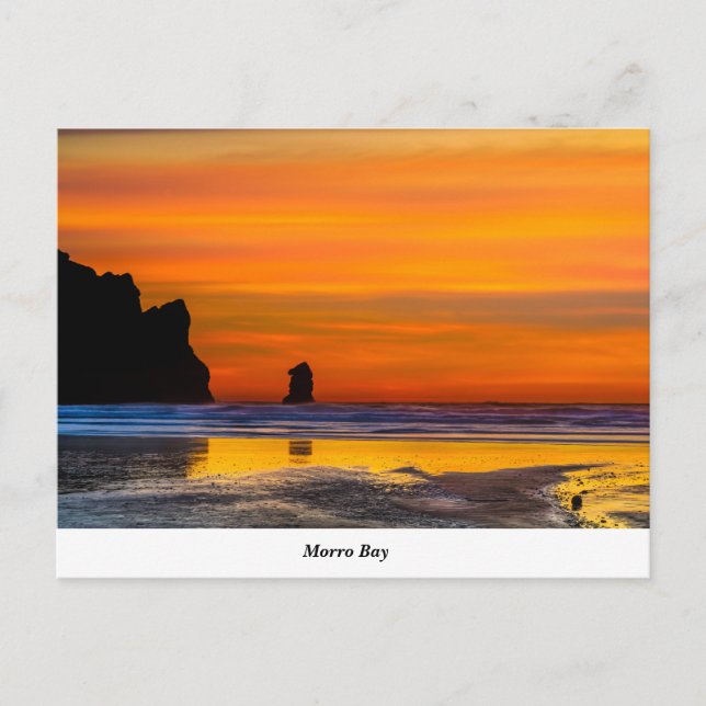 Carte postale de Morro Rock Beach (Devant)
