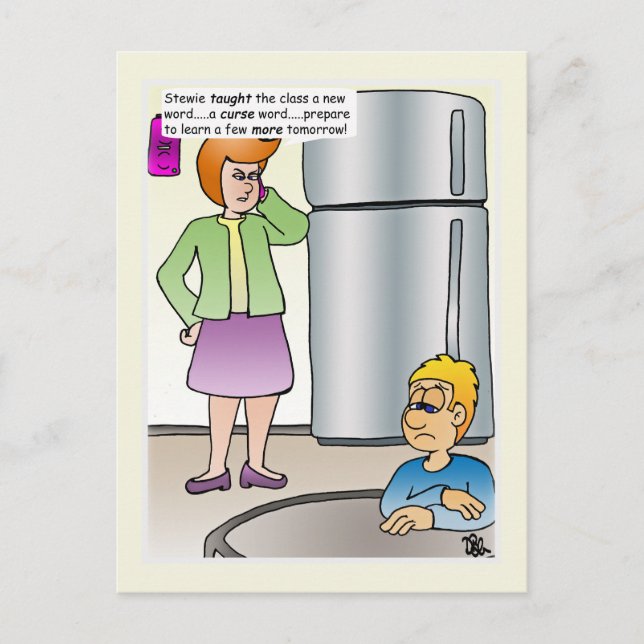 Carte postale de mots grossiers (Devant)