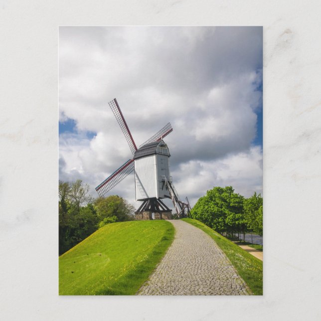 Carte postale de moulin à vent Brugge (Devant)