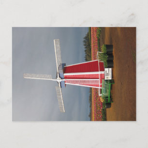 Carte postale de moulin à vent de l'Orégon