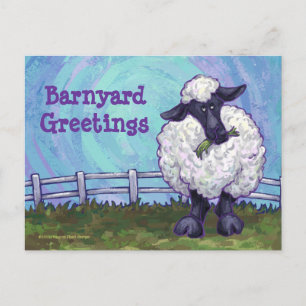 Carte postale de mouton mignonne