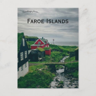 Carte postale de Mykines Îles Féroé