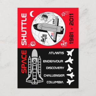 Carte postale de navette spatiale 2