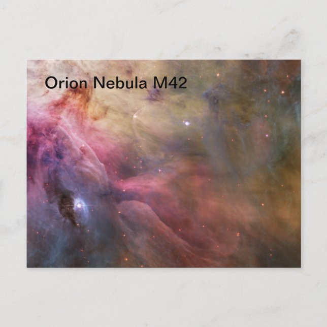 carte postale de nébuleuse d'Orion (Devant)