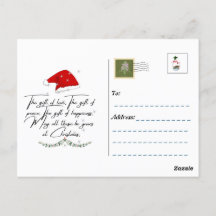 Carte postale de Noël