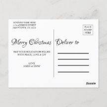 Carte postale de Noël