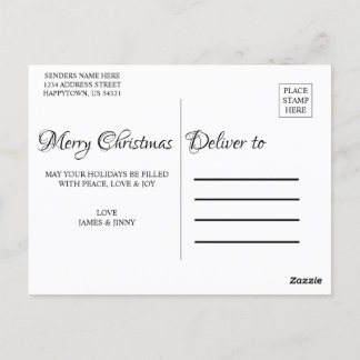 Carte postale de Noël