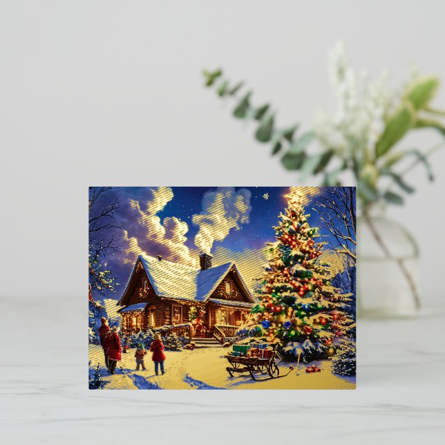Carte postale de Noël (Debout devant)
