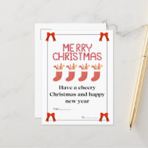 Carte postale de Noël