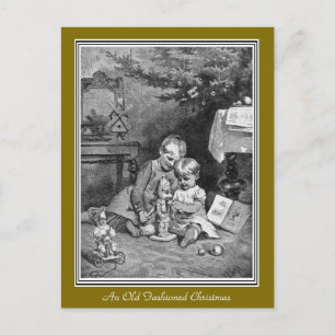 Carte postale de Noël à l'ancienne