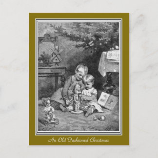 Carte postale de Noël à l'ancienne