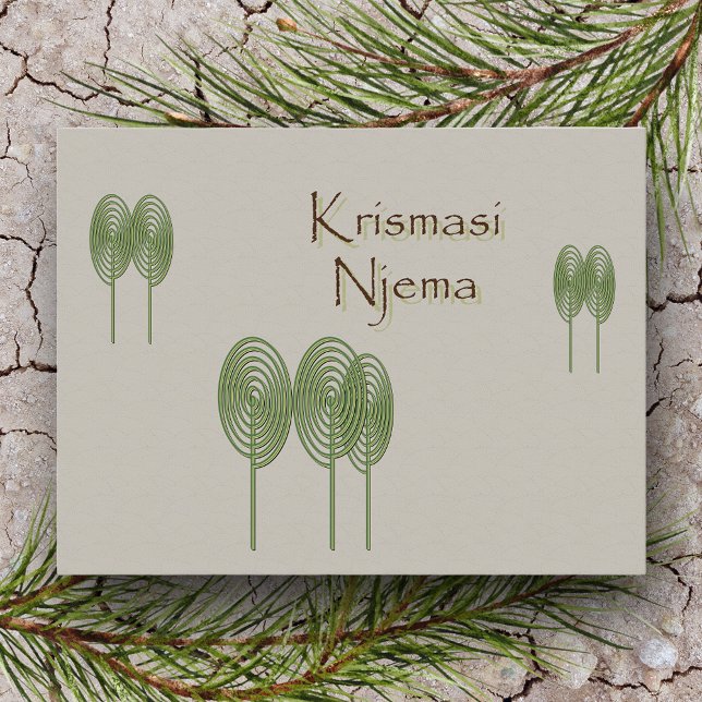 Carte postale de Noël africain (Créateur téléchargé)