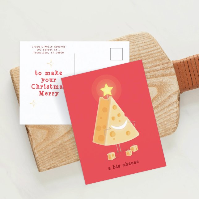 Carte postale de Noël au gros fromage (Créateur téléchargé)