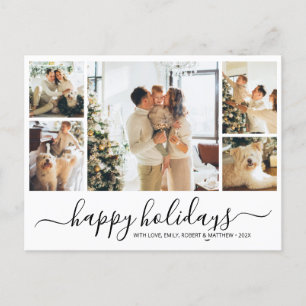 Carte postale de Noël avec photo élégante