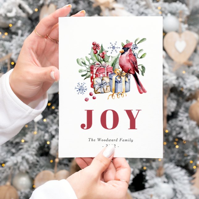 Carte postale de Noël Cardinal Bird (Créateur téléchargé)