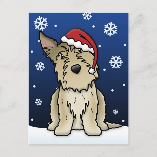 Carte postale de Noël de berger de Kawaii Picardie (Devant)