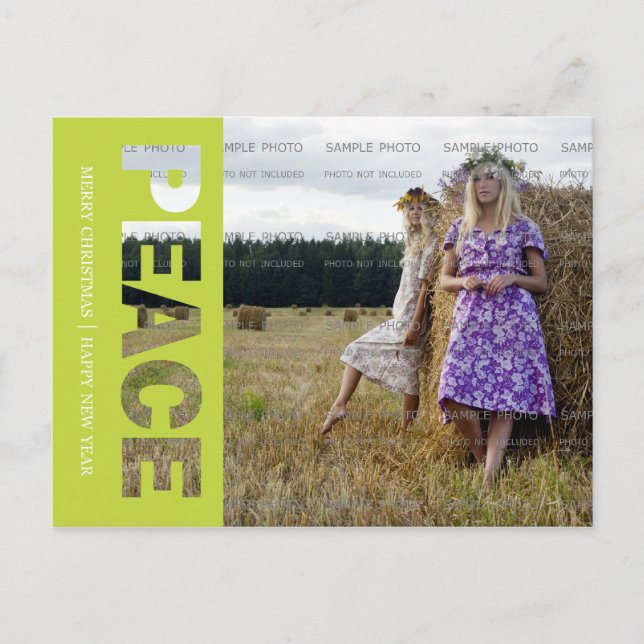 Carte postale de Noël de la paix (Devant)