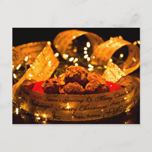 Carte postale de Noël de la recette de muffin à ép (Devant)