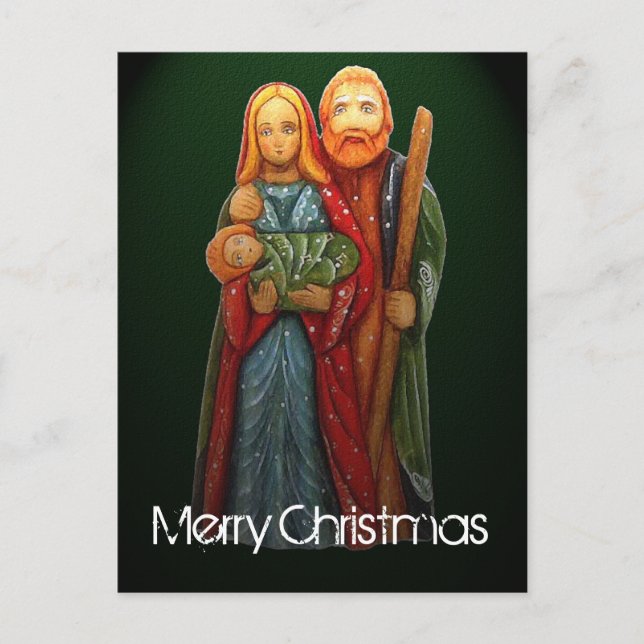 Carte postale de Noël de la Sainte Famille (Devant)