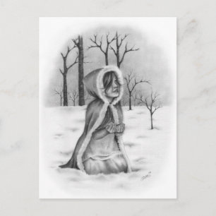 Carte postale de Noël de Noël pour les flocs à nei