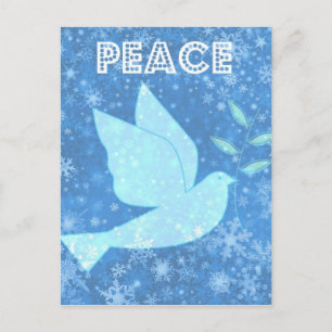 Carte postale de Noël de Peace Dove