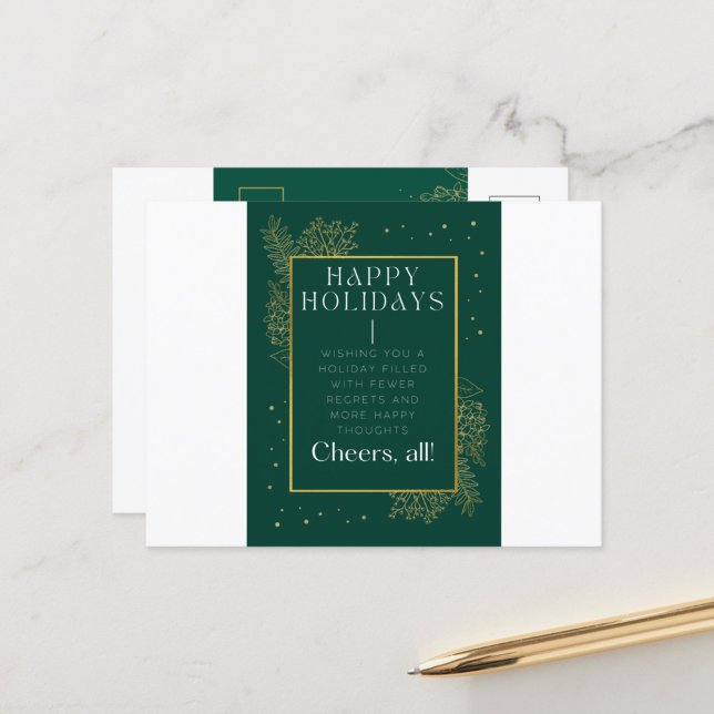 Carte postale de Noël des fêtes d'affaires (Créateur téléchargé)