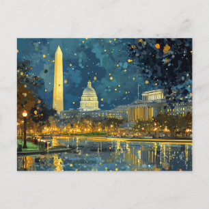 Carte postale de Noël du Capitole américain