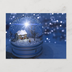 Carte postale de Noël du Globe Starlight