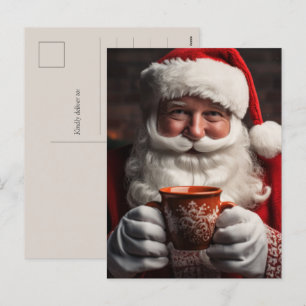 Carte postale de Noël du Père Noël