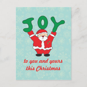 Carte postale de Noël du Père Noël