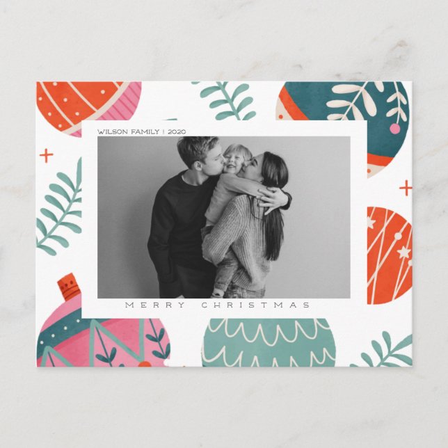 Carte postale de Noël et de vacances personnalisée (Devant)