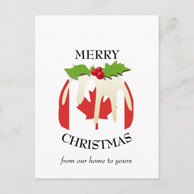 Carte postale de Noël Festidding CANADA (Devant)