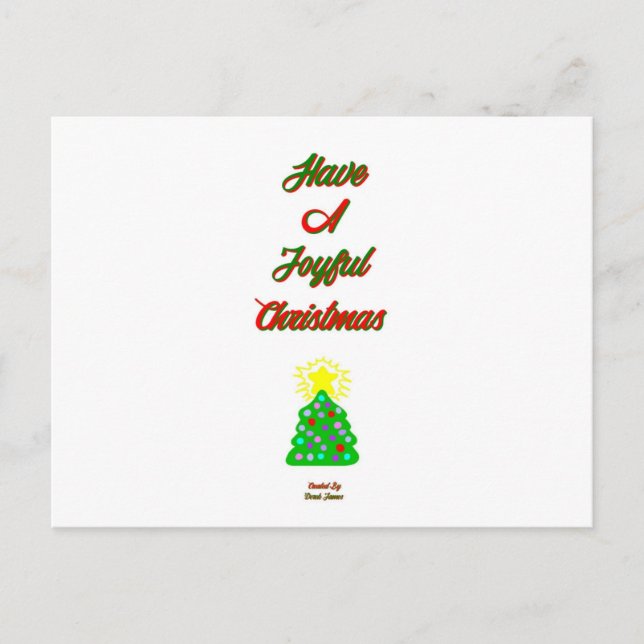 Carte postale de Noël joyeux (Devant)