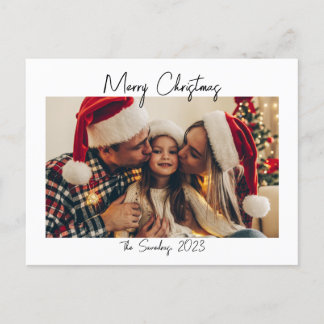 Carte postale de Noël minimaliste