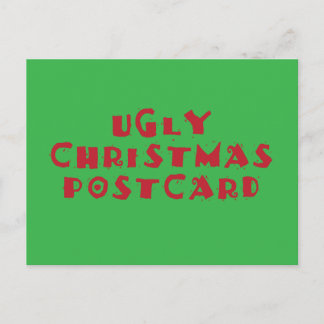 Carte postale de Noël moche
