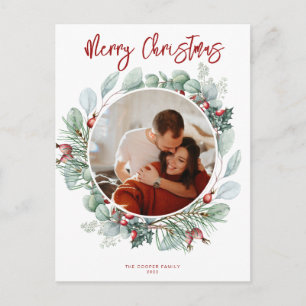Carte postale de Noël moderne
